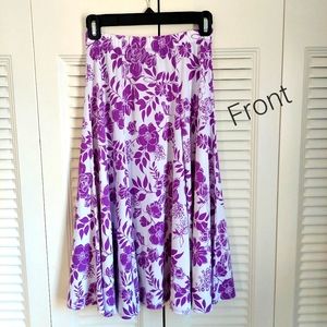 Susan Graver Floral Skirt